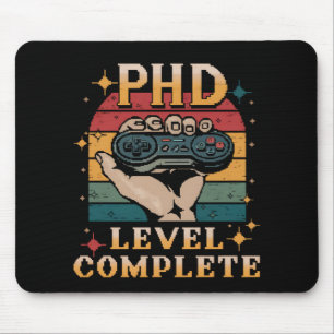 PhD Level Complete Graduation Doctorate Gaming Mouse Pad