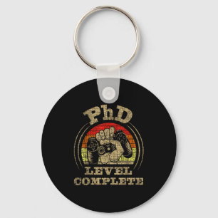 Phd level complete - phd graduate ph.d. graduation key ring