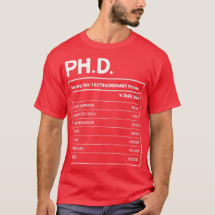 Phd Nutrition Facts Design T-Shirt