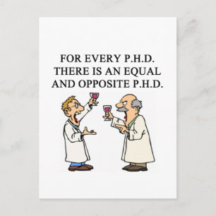 PHD proverb Postcard