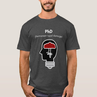 PhD stands for permanent head damage gift T-Shirt