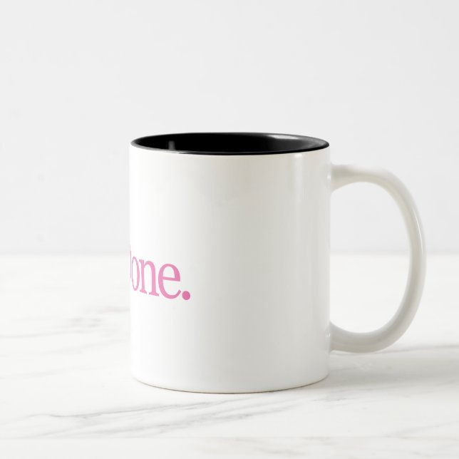 PhDone Pink Two-Tone Coffee Mug (Right)