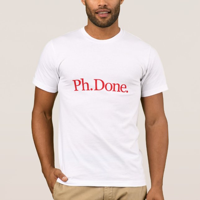 PhDone Red T-Shirt (Front)