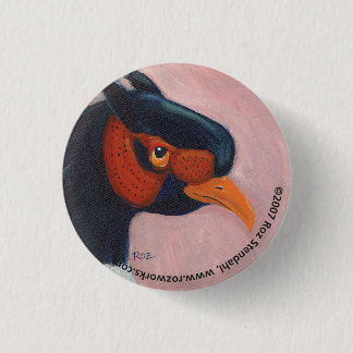 Pheasant 3 Cm Round Badge