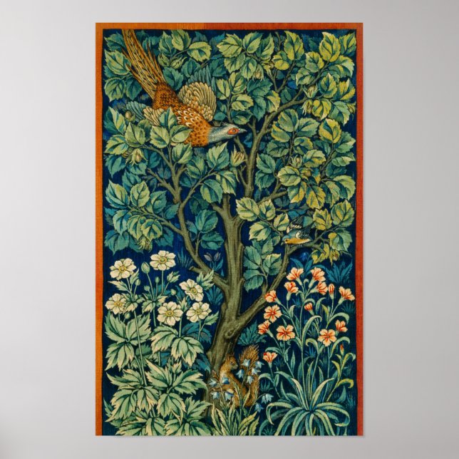 Pheasant Bird  ,famous textile Poster (Front)