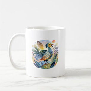 Pheasant Bird Illustration Wildlife & Nature Art Coffee Mug