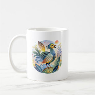 Pheasant Bird Illustration Wildlife & Nature Art Coffee Mug
