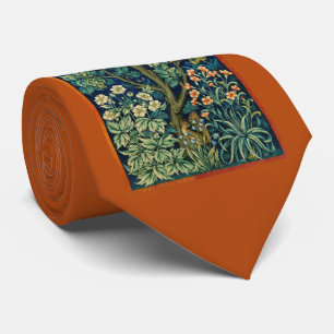 Pheasant Bird in a Tree (by William Morris) Tie