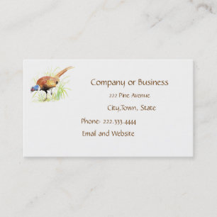 Pheasant, Bird, Nature, Environment, Business Card