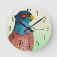 Pheasant Bird Watercolor Painting Watch