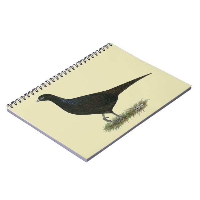 Pheasant Black Hen Notebook (Left Side)