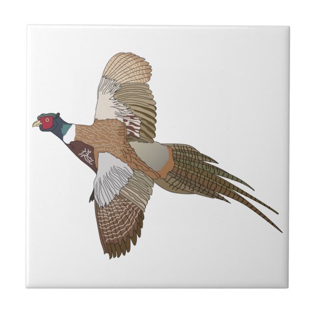 Pheasant Ceramic Tile (Front)