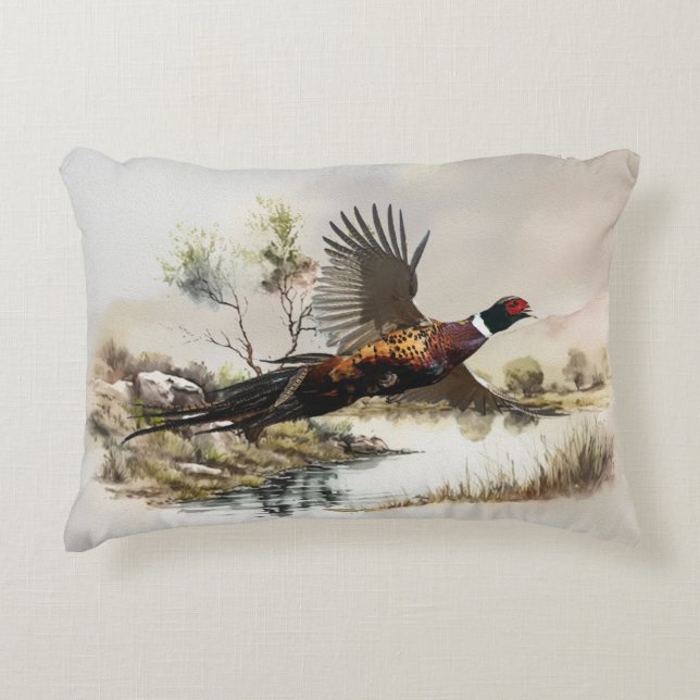 Pheasant   decorative cushion (Front)