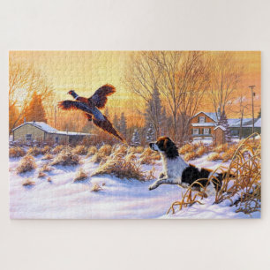 Pheasant Encouraged To Take Flight Jigsaw Puzzle