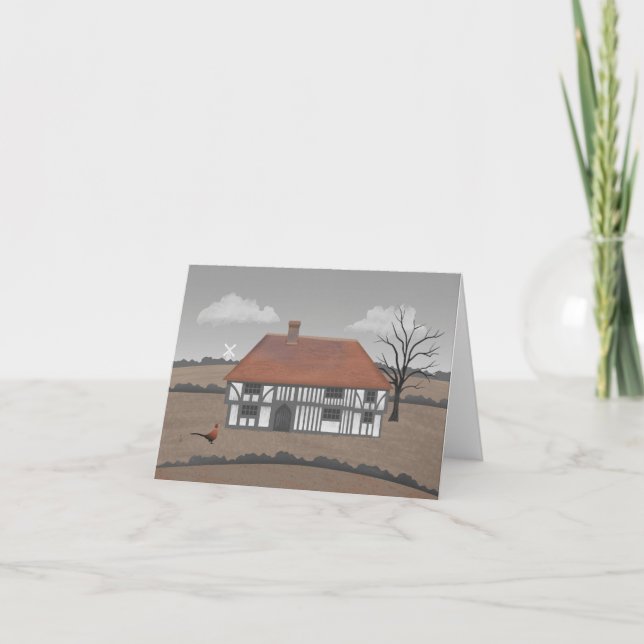 Pheasant Farmhouse Card (Front)