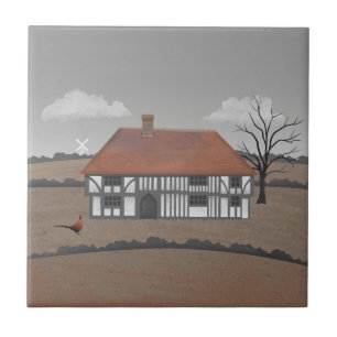 Pheasant Farmhouse Ceramic Tile