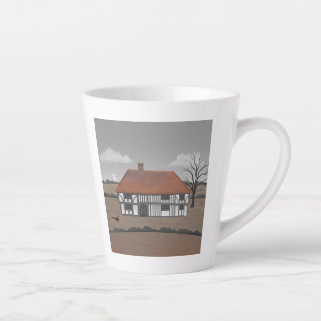 Pheasant Farmhouse Latte Mug (Right)