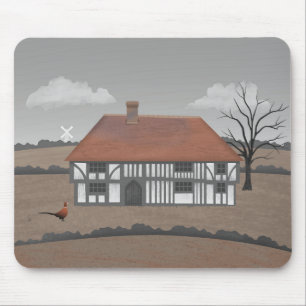 Pheasant Farmhouse Mouse Pad