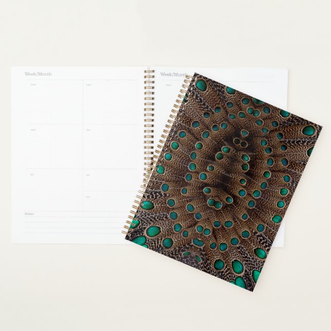 Pheasant Feather Fractal Design Planner (Display)