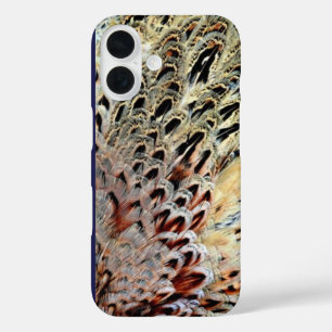 Pheasant feathers iPhone 16 case