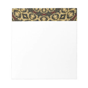 Pheasant Feathers Kaleidoscope Notepad