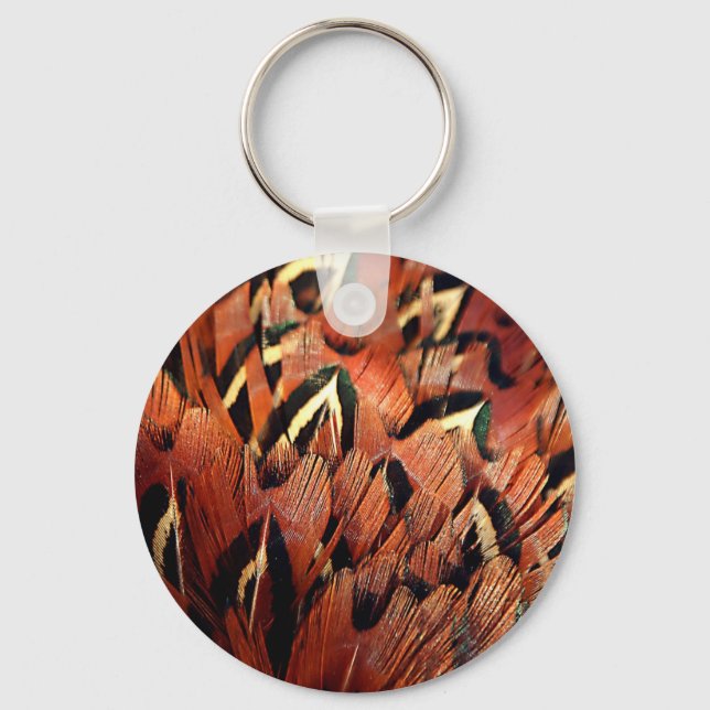 Pheasant Feathers Key Ring (Front)