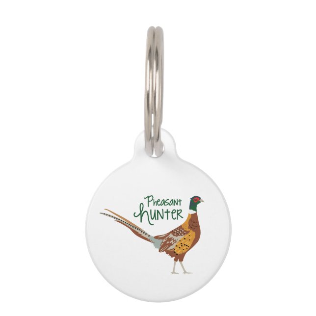 Pheasant Hunter Pet Tag (Front)