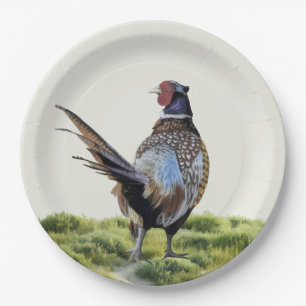 Pheasant Hunting Paper Plate
