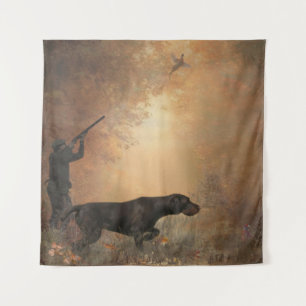 Pheasant hunting  poster tapestry