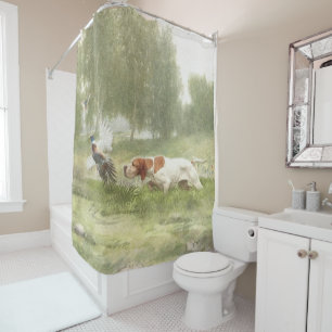 Pheasant Hunting with Pointer        Shower Curtain