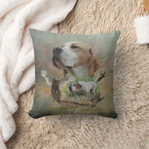 Pheasant Hunting with Pointers, Art  Cushion