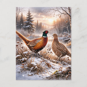 Pheasant  invitation postcard