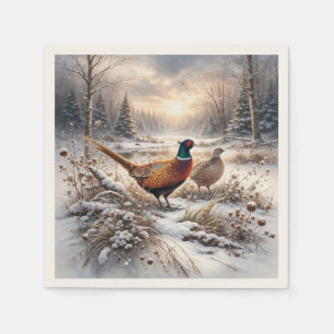 Pheasant napkin
