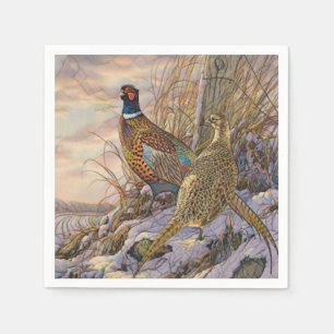 Pheasant napkin