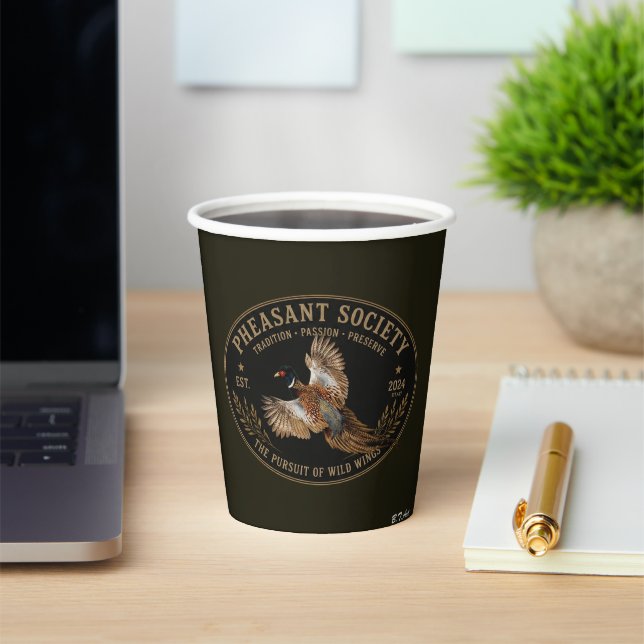 Pheasant  paper cups (Insitu)