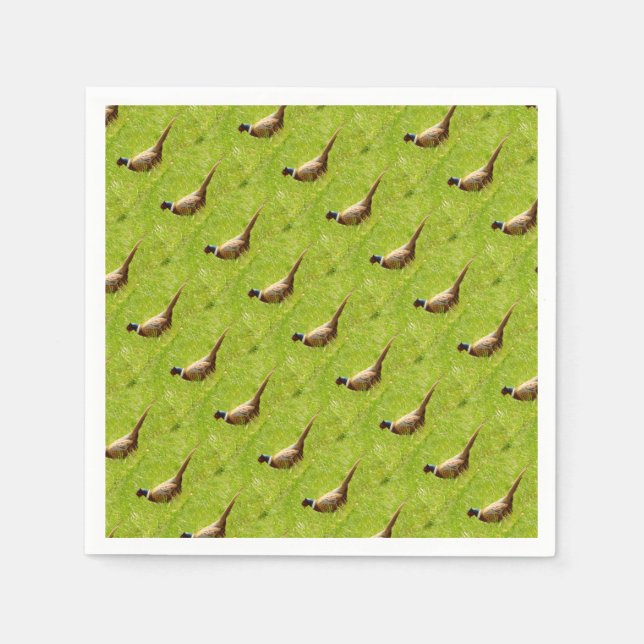 Pheasant Paper Napkin (Front)