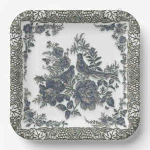 Pheasant paper plate
