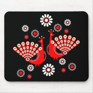 Pheasant Peacock Art Mouse Pad