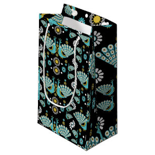 Pheasant Peacock Art Small Gift Bag