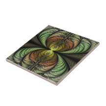 Pheasant Plumage Ceramic Tile