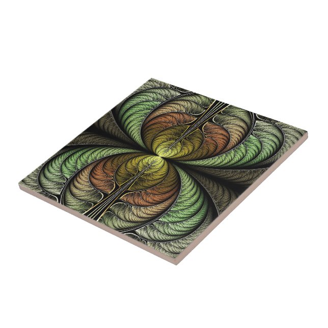 Pheasant Plumage Ceramic Tile (Side)