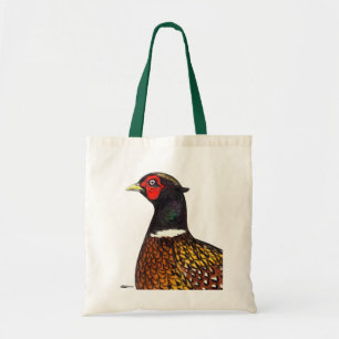 Pheasant: Ringneck Head Tote Bag