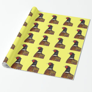Pheasant: Ringneck Head Wrapping Paper