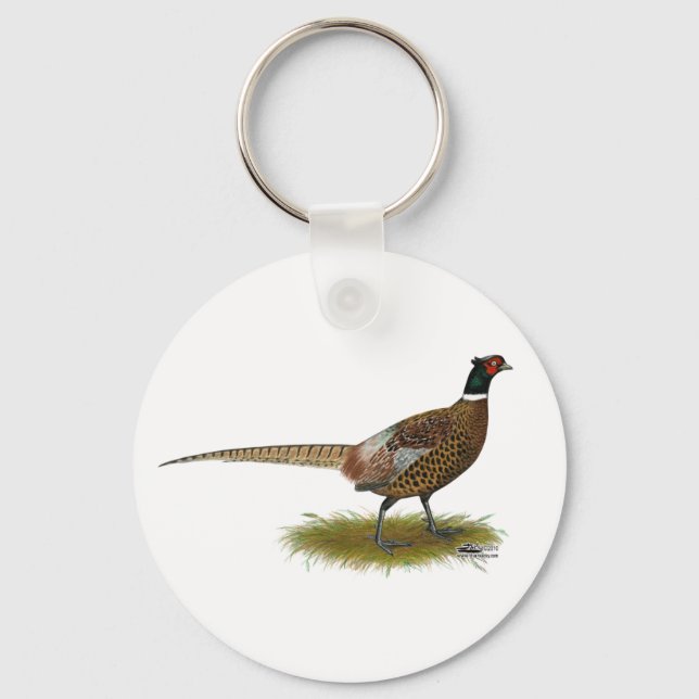 Pheasant Rooster Key Ring (Front)