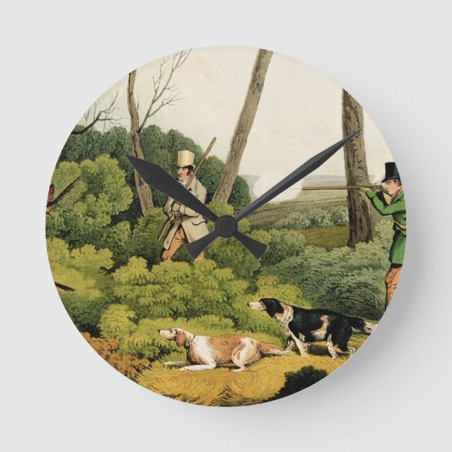 'Pheasant Shooting', pub. by Thomas McLean, 1820 ( Round Clock (Front)