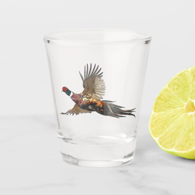 Pheasant  shot glass (Front)