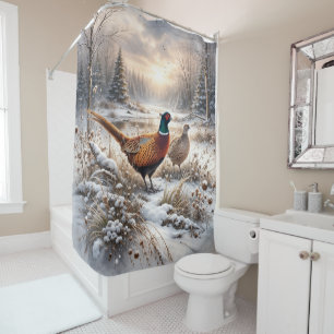 Pheasant  shower curtain