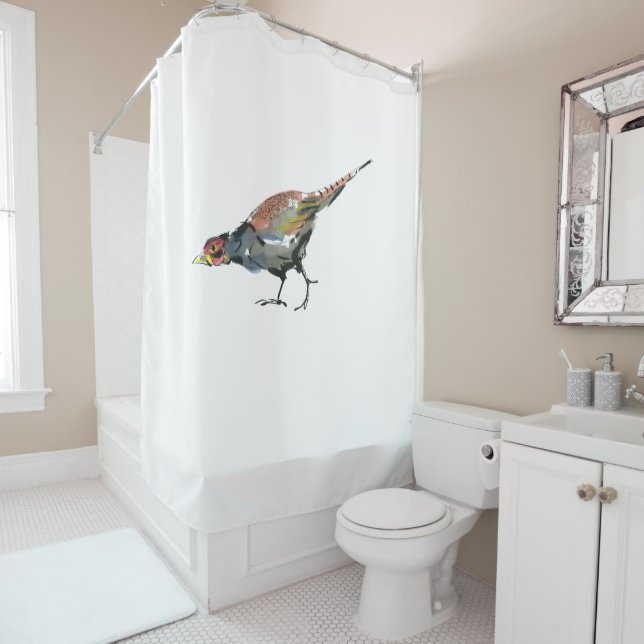 Pheasant Shower Curtain (In Situ)