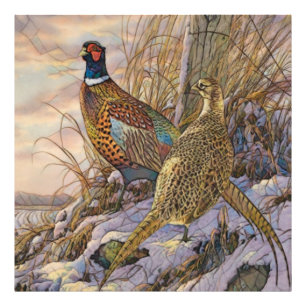 Pheasant Tapestry Poster Triptych