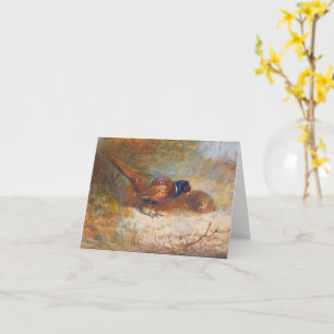  Pheasants by Archibald Thorburn Card